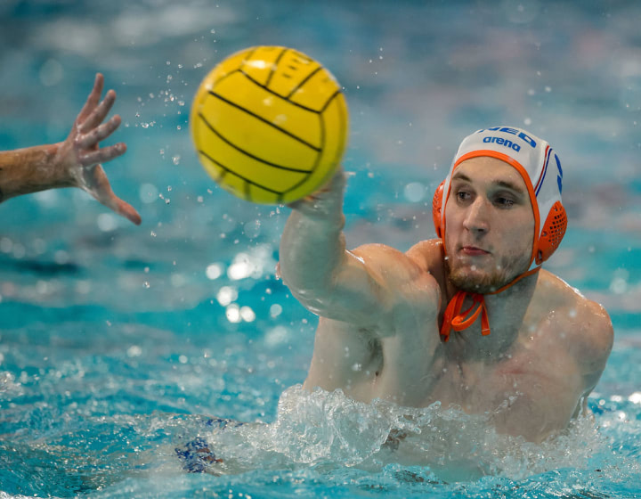 Jorn Muller in actie voor Oranje