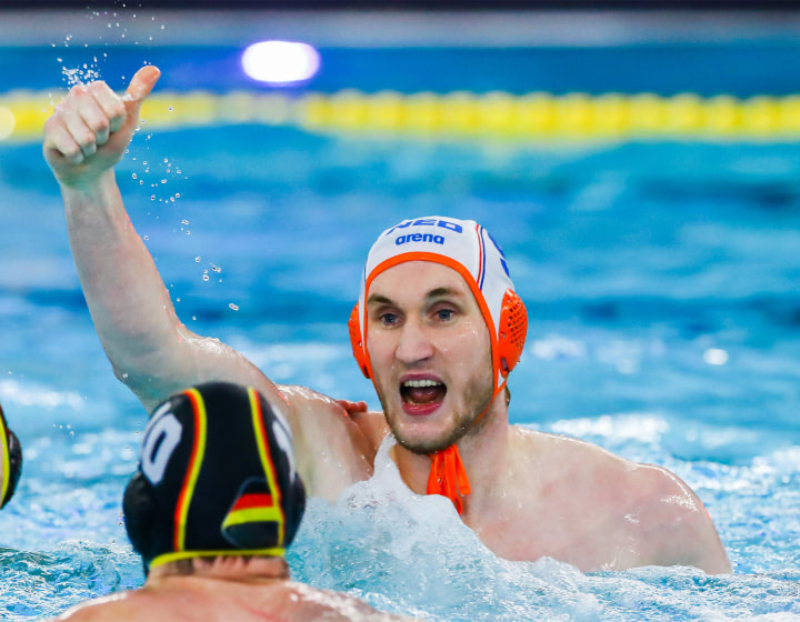 Uitblinker Jorn Muller schreeuwt het uit (Foto: Marcel ter Bals)