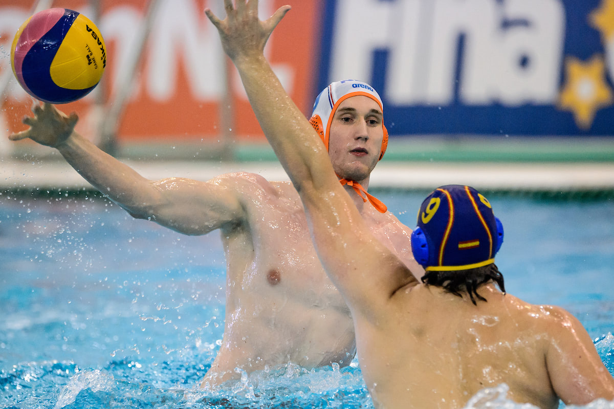 Jorn Muller met Oranje tegen Spanje