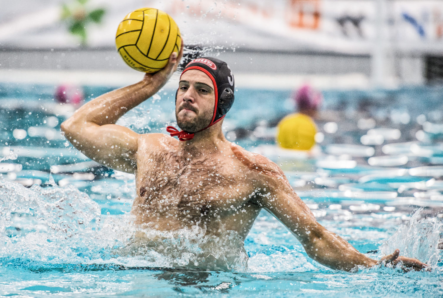 Luuk Gielen in actie voor Spandau Berlin